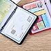 Miady PU Leather Portable Credit Card Holder with 24 Card Slots - 4 Pack