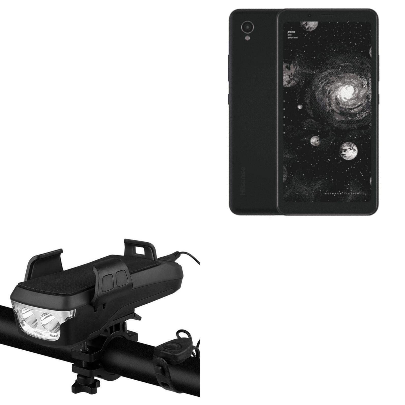 HiSense A5 Pro CC Stand and Mount, BoxWave [Solar Rejuva Bike Mount (4000mAh)] Bike Mount with Solar