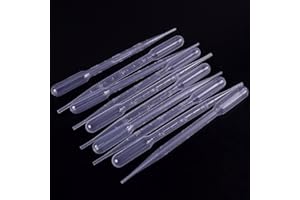 TopHomer 500pcs 0.5ml Plastic Transfer Pipettes Eye Dropper, Disposable Essential Oils Pipettes Dropper Makeup Tool Science a