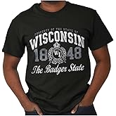 Classic Teaze Property of Wisconsin Badger State Womens Graphic T Shirt Tees