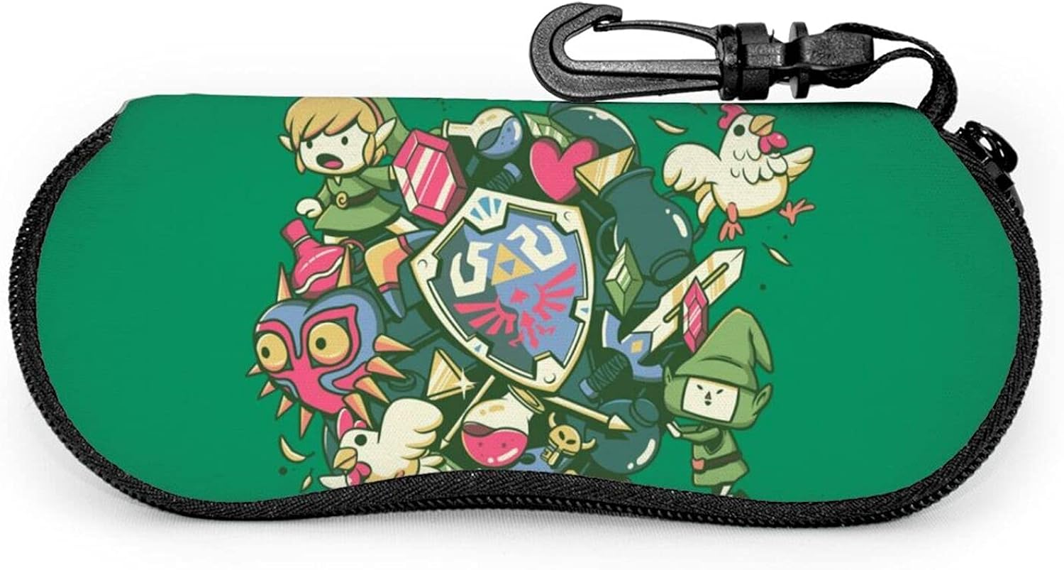 Legend Zelda Spectacle Case Travel Spectacle Bag, Soft Neoprene Case