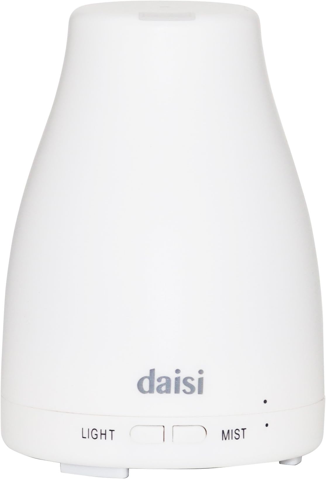 daisi Aromatherapy Essential Oil Diffuser 100ml | Ultrasonic Cool Mist Humidifier | 7 LED Light Colors | Auto Shut Off | Perfect for Home, Spa, Bedroom & Office | White