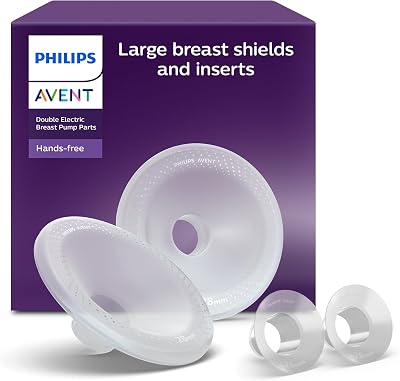 Philips Avent 28mm Hands-Free Shield and 26mm Inserts SCF552/11 SkinSense