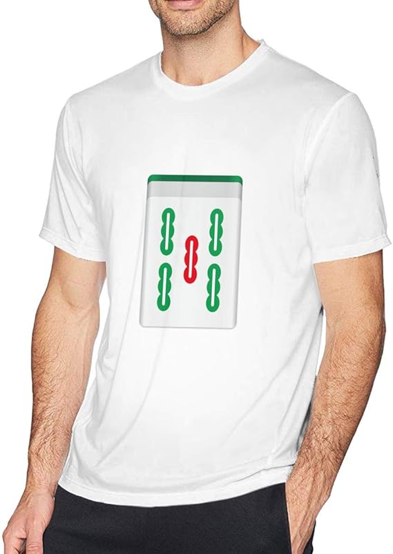 Amazon Co Jp Tシャツ 半袖 メンズ 夏 マージャン 点 インナー カジュアル おしゃれ 綿100 トップス スポーツ 丸襟 柔らかい 快適 薄手 服 ファッション小物