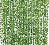 Yatim 78-Ft 12 Pack Artificial Plants Greeny Chain Wall Hanging Leaves for Home Room Garden Wedding Garland Outside Decoration