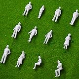 Teraysun 1:50 Scale Model Figure Upainted Miniature Scale Model People 100pcs