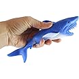 1 Sand Filled Squishy Shark - Moldable Sensory, Stress, Squeeze Fidget Toy ADHD Special Needs Soothing Ocean Animal