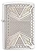 Zippo Armor Arrowhead Design Pocket Lighter, Brushed Chrome