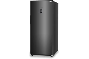 BLACK+DECKER 17 Cu. Ft. Convertible Freezer Refrigerator, Upright Freezer with Glass Shelves, ENERGY STAR rated, Frost Free, BUC1700XB, Black