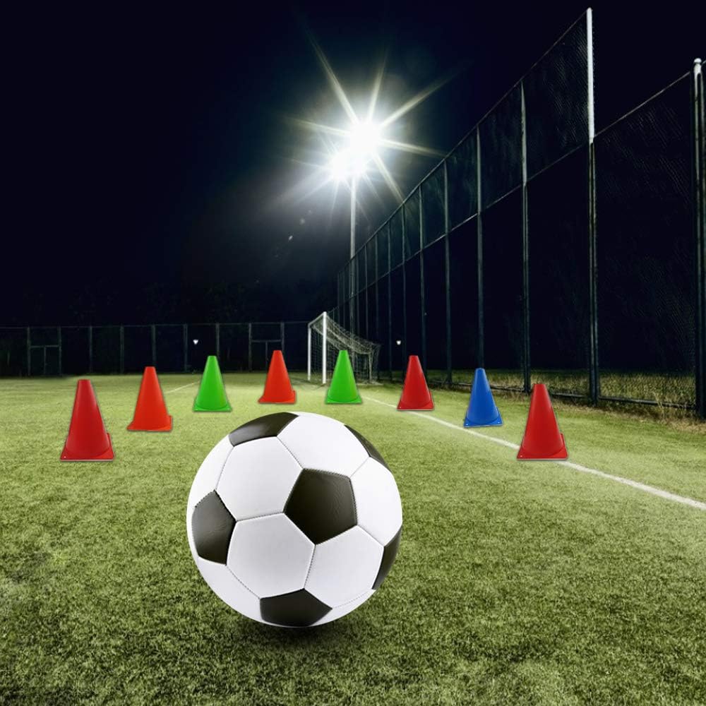 Mirepty 7 Inch Plastic Traffic Cones Sport Training Agility Marker Cone for Soccer, Skating, Football, Basketball, Indoor and Outdoor Games (Orange, 12 Pack) : Sports & Outdoors