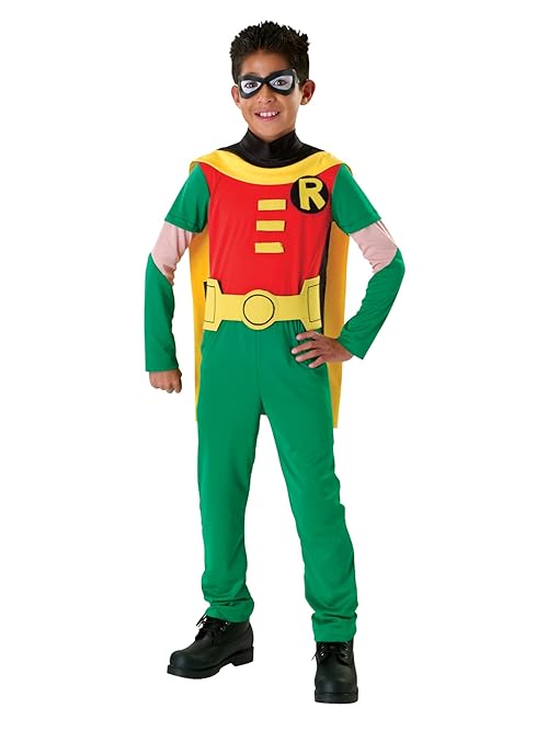 DC Teen Titans: Robin Costume for Kids by Rubies, Boy's Medium
