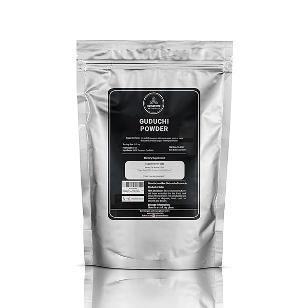 NATUREVIBE BOTANICALS GUDUCHI POWDER (8 OUNCES) – TINOSPORA CORDIFOLIA – 100% PURE & NATURAL [PACKAGING MAY VARY]
