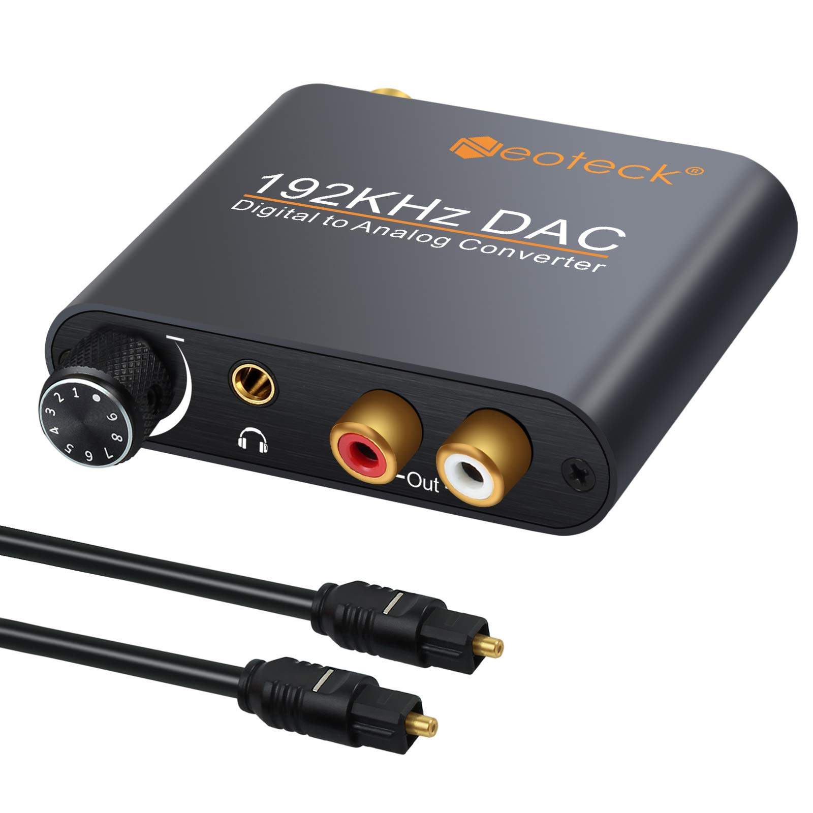 Neoteck 192kHz DAC Converter with Volume Control Aluminum Digital