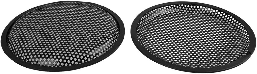 X AUTOHAUX 2pcs 8" Mesh Protector Car Speaker Cover Woofer Subwoofer Grill, Black - Image 4
