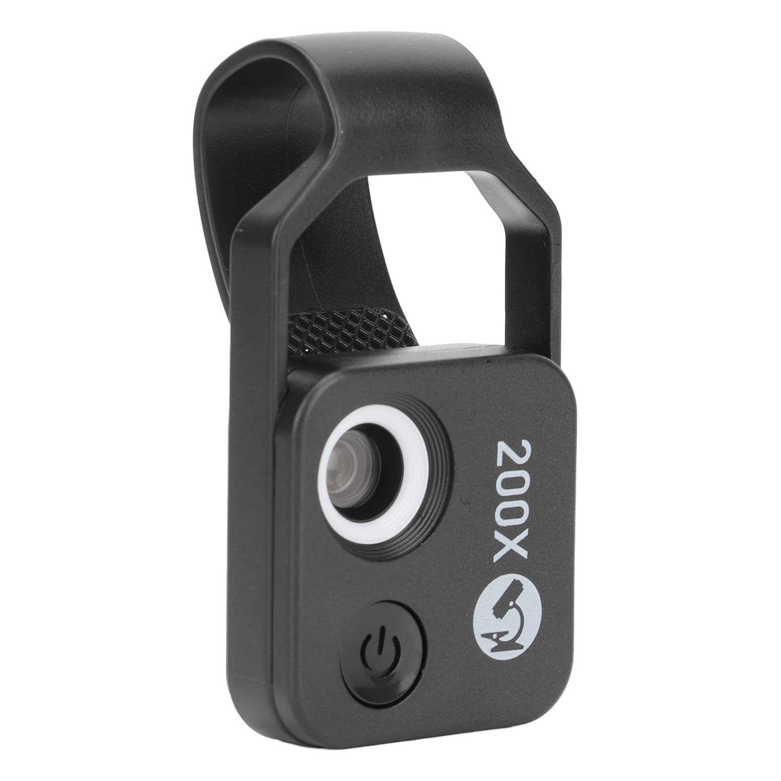 Phone Microscope with CPL Lens LED Light, Universal 200X Mini Auto Focus Len Mobile Phone Microscope for Smartphone (Black)