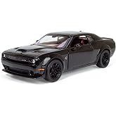 2018 Dodge Challenger SRT Hellcat Widebody Black 1/24 Diecast Model Car by Motormax 79350BK