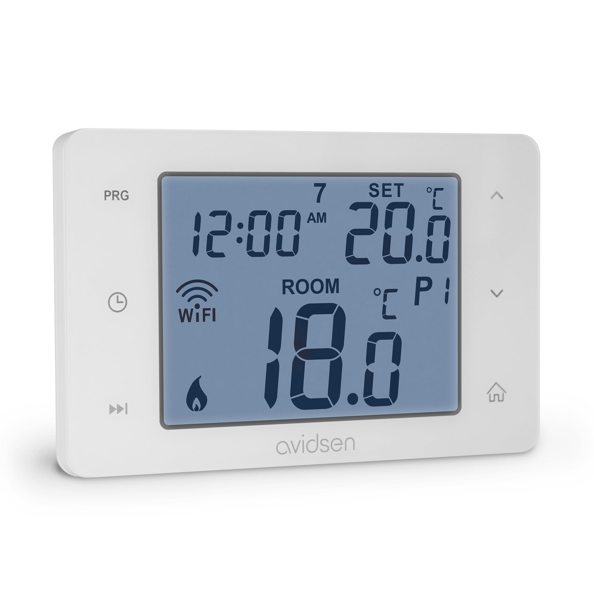 Avidsen Home Flow Thermostat, Smart Heating Control Boiler/Hot Water Heater, Wired, Smartphone App, Easy Installation 127062