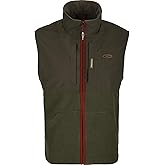 DRAKE Men's Eqwader Waterproof Windproof Breathable Moisture-Wicking Fleece Lined Hunting Vest | Taped Seams in Upper Body