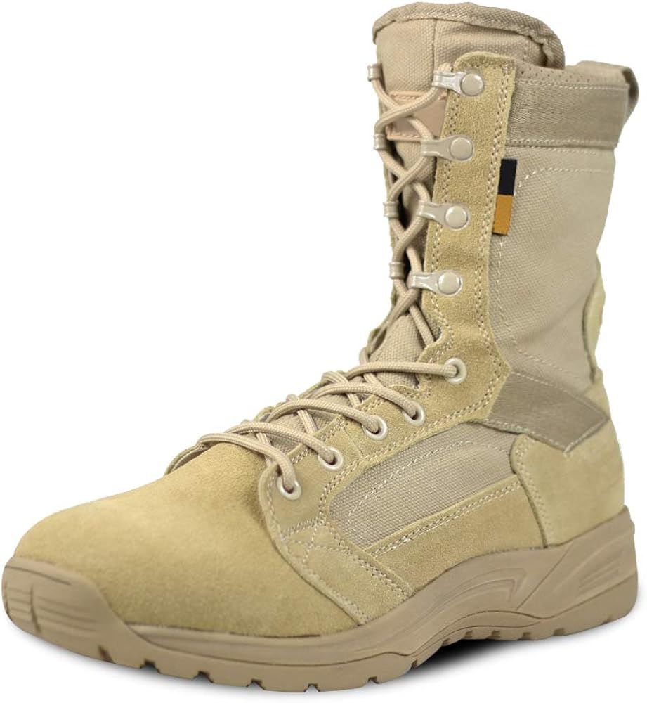 Tan Botas Jungle Combat Botas tácticas Militares de Hombre Ultraligero