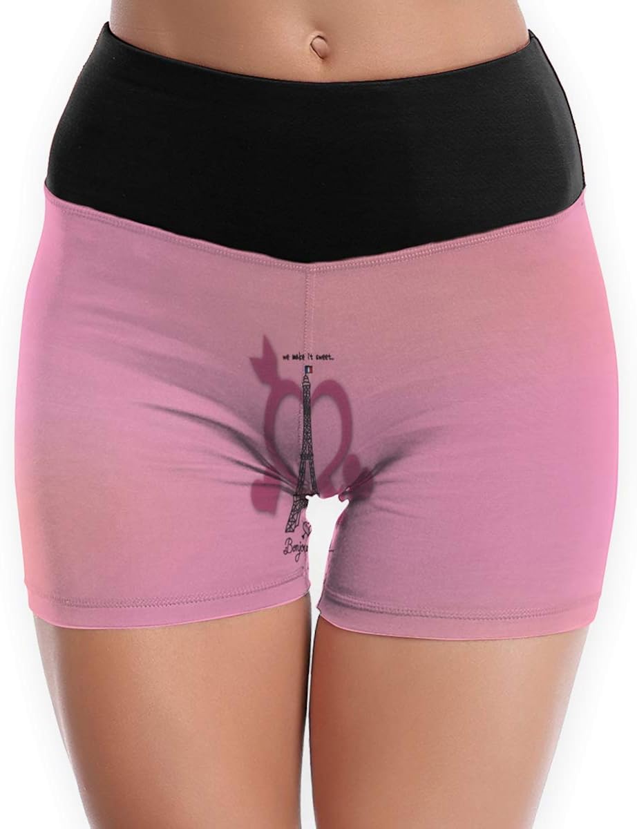 pink yoga shorts