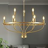 Widluth 30" Modern Gold Chandelier Light Fixture