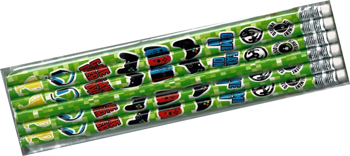 6x Kids Gamers Controller Pencil Eraser Boys Party Bag Filler Favour Stationery, S51516HNB