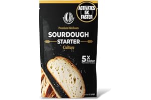 Better Bread Premium Heirloom Sourdough Starter Culture So Blessed Heirloom Style Freeze Dried Starter Culture for Baking Sourdough Bread | Perfect for Pancakes, Biscuits, Pretzels, & More | Non-GMO Prebiotic Artisan Bread | Made with Organic Ingredients | Ready 5 Times Faster