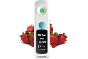 COFFMETER Digital Brix Refractometer – 0–55% Range, ±0.1% Precision, Waterproof & Rechargeable – for High-Sugar Fruits, Syrups, Juices & Lab Use