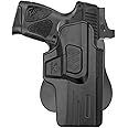 Taurus G2C OWB Paddle Polymer Holsters Fit: Taurus G2C 9mm / PT111 G2 / PT140 9mm /.40 Pistol, Outside Waistband Open Polymer Holster with Safety Lock, Angle Adj - 1.5"-2" Belt Adjustable