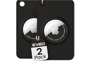 EVEO Apple AirTag Wallet Holder – (2 Pack) Ultra Thin Wallet AirTag Card Holder for Apple Tag | Secure Fit Air Tag Card for Everyday Carry – Slim AirTag Cardholder *Apple AirTag Not Included