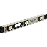 CHANNELLOCK 24-Inch, Professional-Grade Magnetic Aluminum I-Beam Level with 3 Vials, 5100-0024M