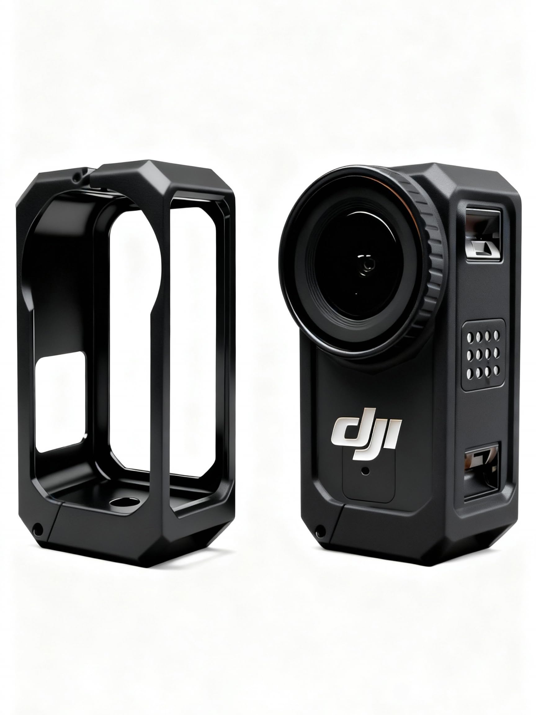 Photo 1 of iDaPro Aluminum Rabbit Cage for DJI Osmo Nano Camera case,Bezel Protective Frame Cage for Osmo Nano Accessories,with 1/4 Quick-Release Multi-Functional Interface and Cold Shoe,Anti-Scratch