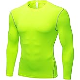 SPVISE Men's Athletic Compression Shirts Long Sleeve Workout T-Shirt Rash Guard Base Layer Top Basketball Undershirt Cool Dry