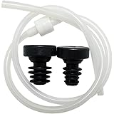 Sink Soap Dispenser Extension Tube (36”) with Check Valve (Maintains Prime) - Two Bottle Stoppers to Fit Most Soap Containers. No More Messy Refills. Provides a Lifetime of Convenience.