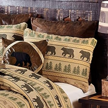 Amazon Com Black Forest Decor Bear Tracks Sham Overstock Home