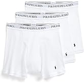 POLO RALPH LAUREN Men's Classic Fit Cotton Boxer Briefs, Trunks & Long Leg Available, 3-Pack