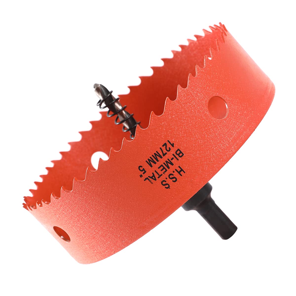 Dribotway 127mm 5'' Hole Saw, Bi-Metal Hole Saw Drill Bit High Speed Steel, Cutting Circular Holes, for Wood and Metal, Can Easily Drill Wood, Plastic, Plywood, Thin Metal