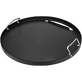 Full Size Griddle Insert for Weber 22 Inch Charcoal Grills, Flat Top Griddle for Weber 22" Original Kettle, Master-Touch and Performer Deluxe Charcoal Grill, Compatible with Most 22" Round Grills