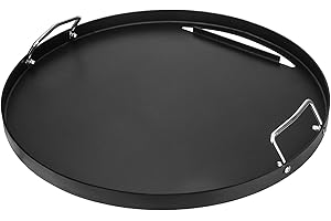 DELSBBQ Full Size Griddle Inserts for Weber 22" Charcoal Grills, Flat Top Griddle for Weber 22" Original Kettle, Master-Touch and Performer Deluxe Charcoal Grill, Replacement Part for 8835 7435 7436