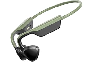 HITARAH Bone Conduction Headphones,Open Ear Headphones Bluetooth 5.3 with Mic,Bone Conduction Earbuds 12Hrs Playtime,IPX7 Sweatproof Waterproof Earphones for Running, Gym, Hiking, Cycling