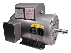 Baldor L1322T General Purpose AC Motor, Single Phase, 145T Frame, Open Enclosure, 2Hp Output, 1725rpm, 60Hz, 115/208-230V Voltage