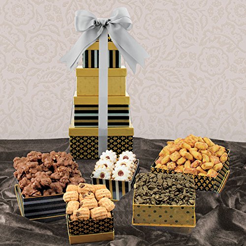 Classic 5Box Snack Tower Gift Set (773KD) Gourmet Chocolate Gifts Grocery