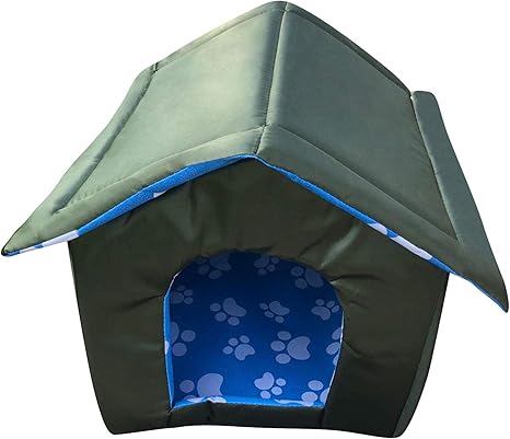 Amazon Co Jp 屋外ペットハウス 防水 耐候性猫ハウス 猫犬用小屋 防水 防雨 防風 犬小屋 キャットハウス ドッグハウス テントハウス 折りたたみ式 ペットハウス 避難所 軽量 室内 屋外 アウトドア キャンプに大活躍 ホーム キッチン