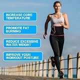 ACWOO Waist Trainer for Women Men Adjustable Sweat Belt Sauna Effect view 6