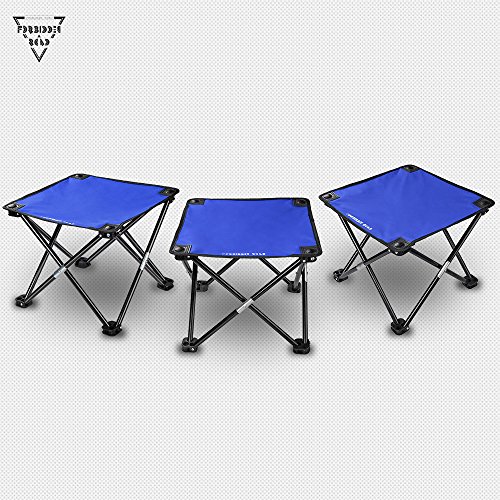 Forbidden Road Camping Stool Seat Tripod Stool Portable Folding Hiking Fishing Travel Backpacking Outdoor Stool 0.9lbs Lightweight Capacity 220lbs - Red Blue Green (Blue, 13.7713.7711.8) - Thumbnail 7
