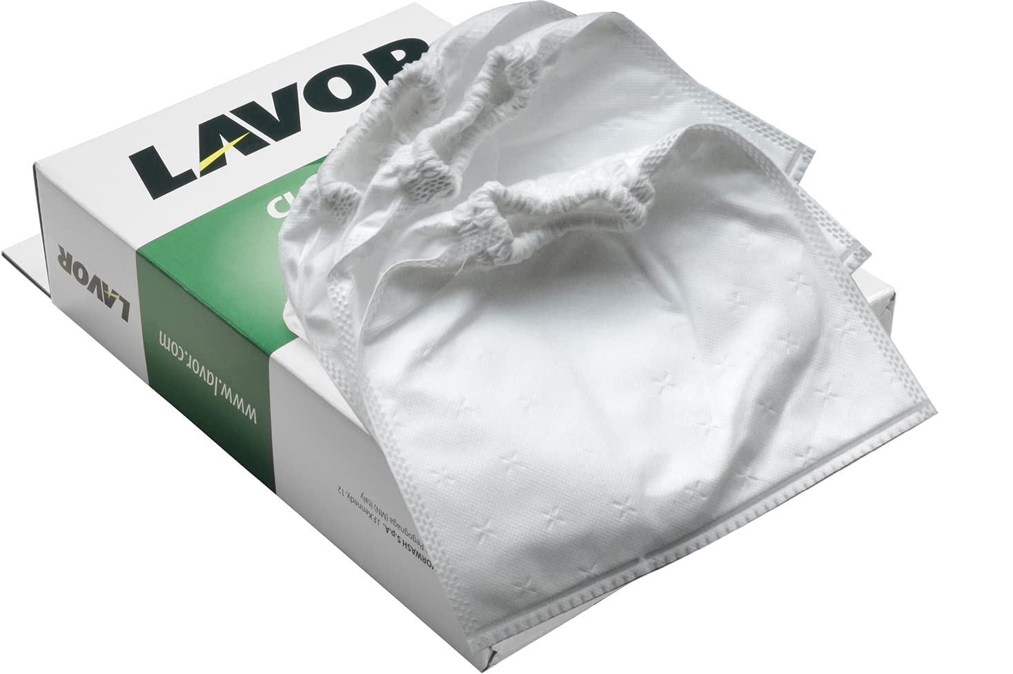 Lavor Set of 3 Cloth Filters for Joker Vacuum and Ashley 111, Ashley 411, Ashley 901, Ashley 1000 Premium/Evo/Prime - to Vacuum Dust or Ash, Light Grey