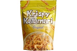 BEANHUT Krispy Kalamari Made with Real Calamari, Crispy, Yummy, Crunch, Tasty, High Protein, Fried Calamari, Snack, Resealable package, 8oz) (Original)