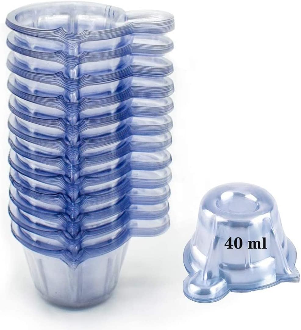 Voarge 100Pcs 40ML Disposable Urine Cups Specimen Collection for Pregnancy