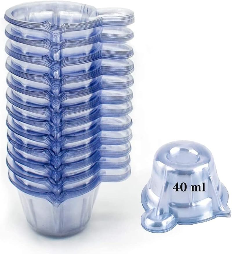 Voarge 100Pcs 40ML Disposable Urine Cups Specimen Collection for Pregnancy