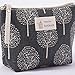 Cotton Linen Large Capacity Makeup Bag Multifunction Print Travel Cosmetic Bag Change Bag 1PC